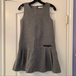 Zara Girls Gray Sleeveless Dress